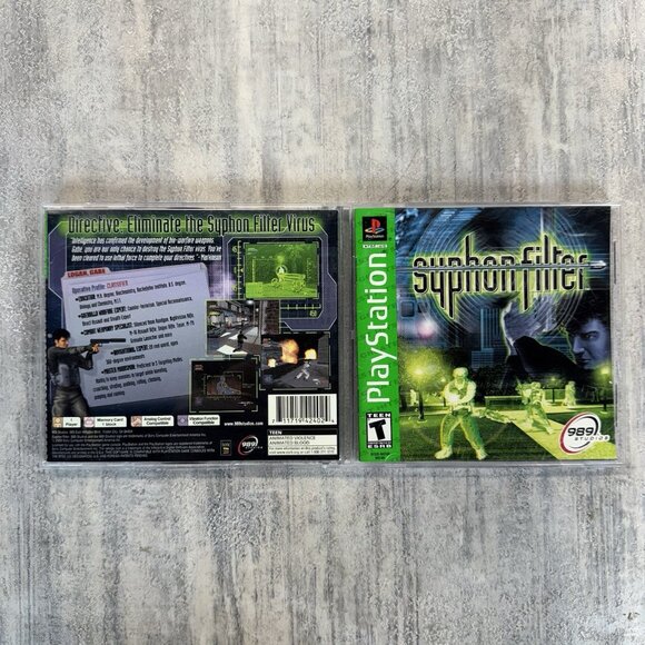 Syphon Filter - Sony PlayStation 1 PS1 - CIB Complete TESTED - Picture 4 of 4